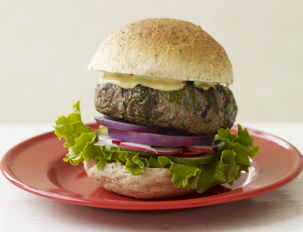 audacious, herbaceous beef burgers - rachael ray recipe