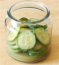 fresh cucumber pickle (ajad) - jamie oliver recipe