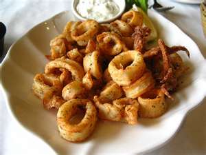 kalamari (deep fried squid) - paula deen recipe