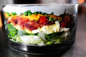 bacon and egg layered salad - bobby flay recipe 