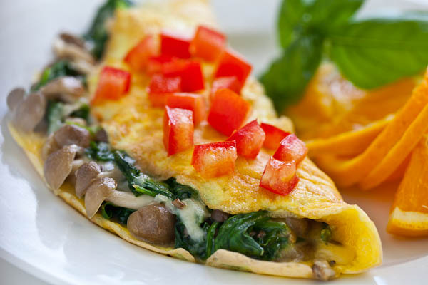 mushroom omelet - jamie oliver recipe