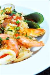 microwave seafood paella - heston blumenthal recipe