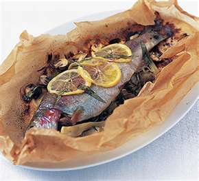 trout baked in wine - joël robuchon recipe