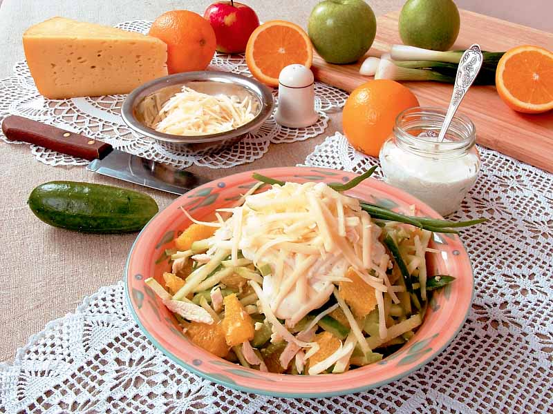 healthy chicken salad - alain ducasse recipe