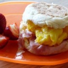 hameggandcheeseenglishmuffins-rachaelrayrecipe